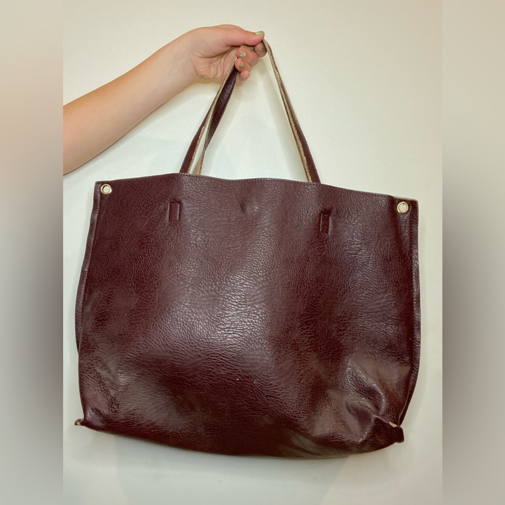 Brown leather bag